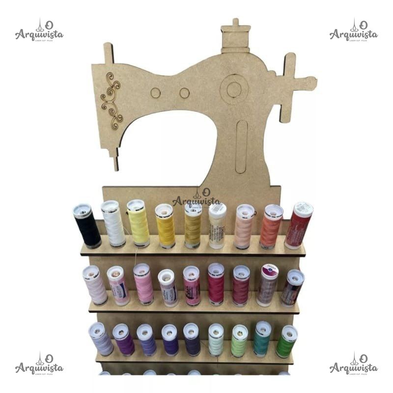 Projeto Corte Laser Organizador De Linhas - Arquivo DXF