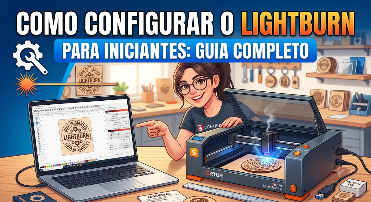 Como Configurar o LightBurn para Iniciantes: Guia Completo
