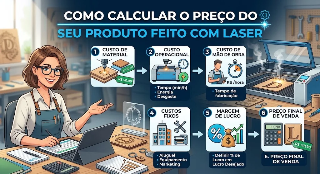 Como Calcular o Preço do Seu Produto Feito com Laser