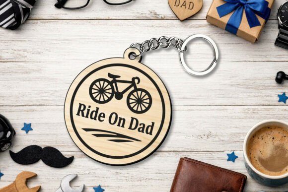 Laser_SVG_Ride_OnDad_Father_Day_Keychain