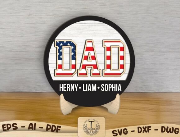 Placa_Personalizada_Pai_Arquivo_SVG